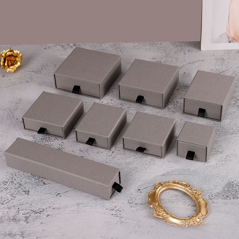 Simple Ring Earrings Necklace Bracelet Jewelry Packaging Gift Box