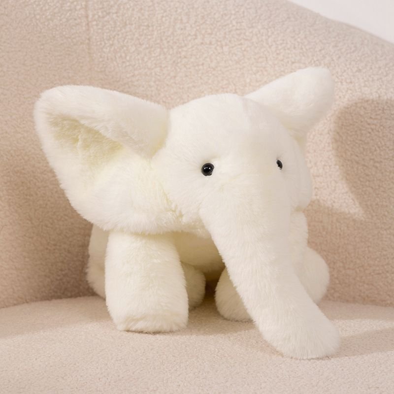 Cute Lie-Down Baby Elephant Plush Toy