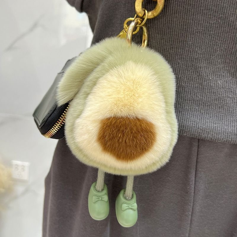 Cute Aocado Plush Doll Keychain