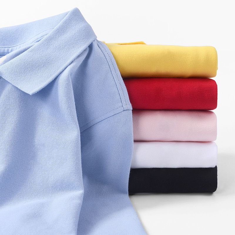Women Casual Basic Solid Color Long-Sleeved Polo Shirt Custom