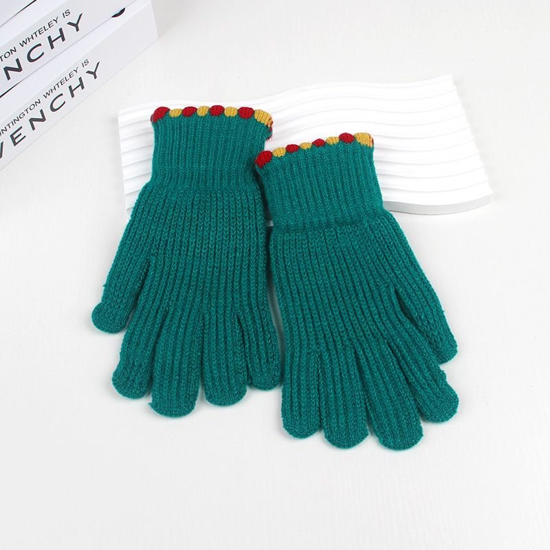 Autumn Winter Women Fashion Solid Color Touch Screen Warm Cold-Proof Gloves
