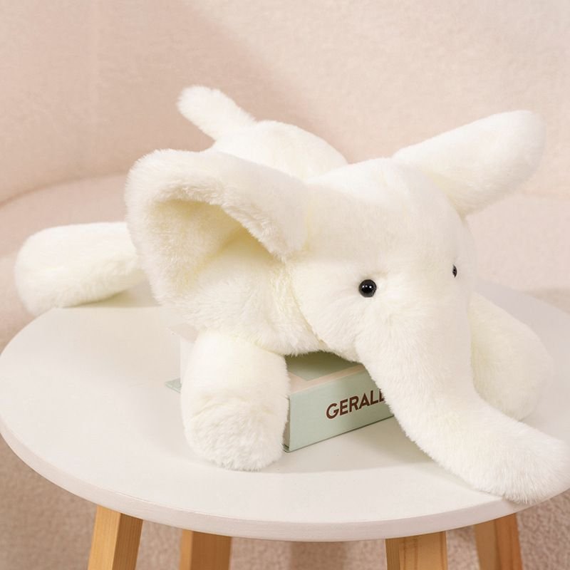 Cute Lie-Down Baby Elephant Plush Toy
