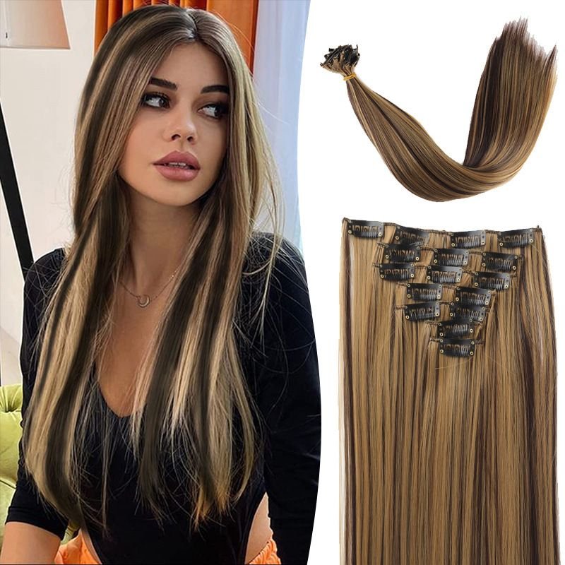 Women Fashion Long Straight Hair Wig Hair Twig