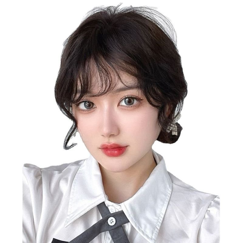Wig Bangs Women Natural High Temperature Silk Hairpiece