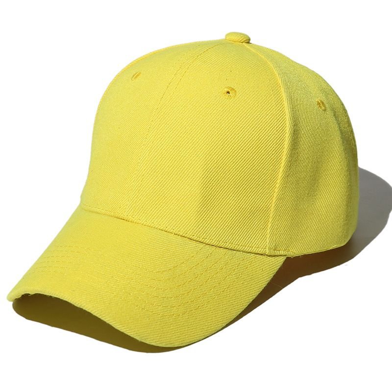 Unisex Solid Color Custom Baseball Cap