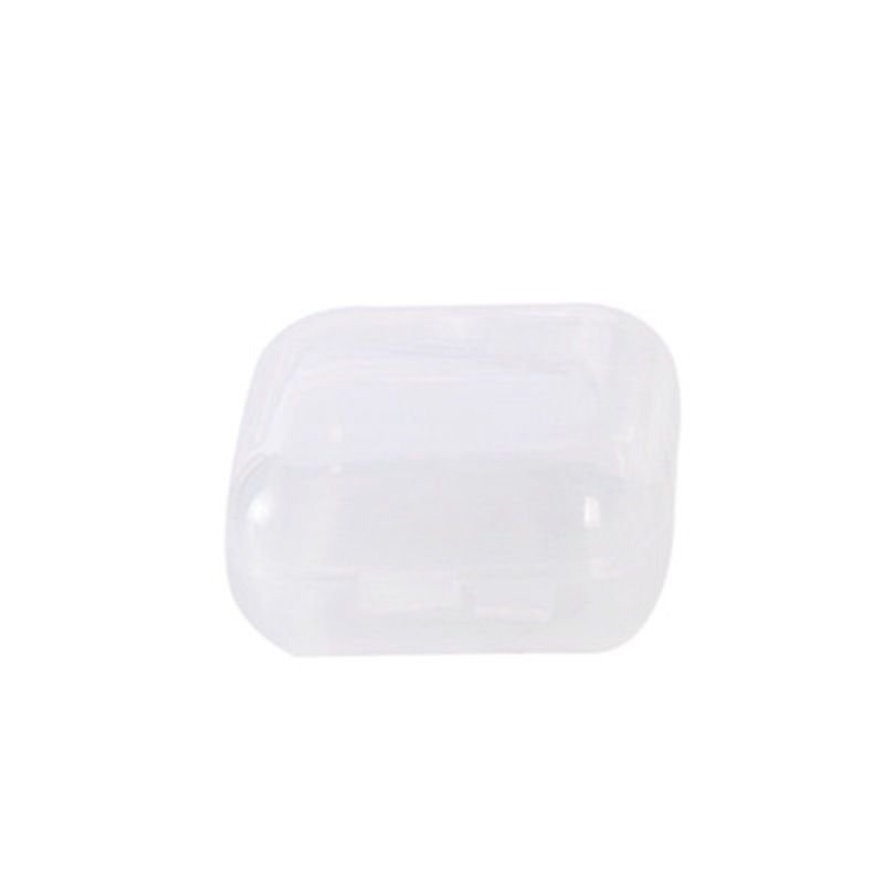 Fashion Plastic Transparent Mini Square Jewelry Earrings Packaging Storage Box With Lid