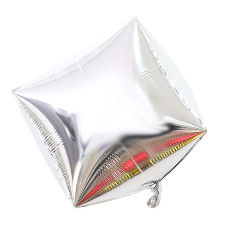 22 Inch Simple Creative Three-Dimensional Six-Sided Aluminum Balloon Holiday Party Decoration 20-Bag