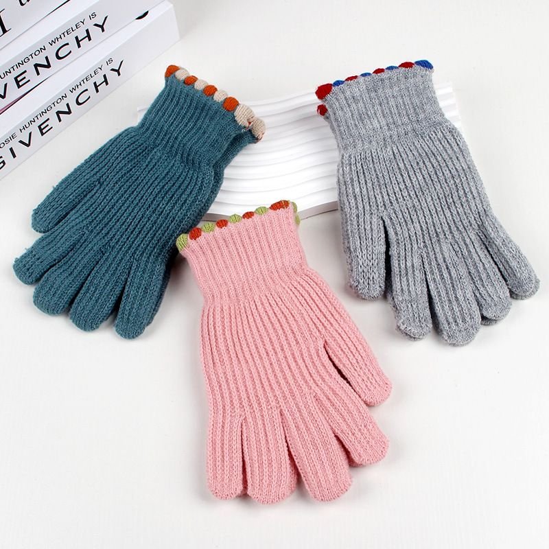 Autumn Winter Women Fashion Solid Color Touch Screen Warm Cold-Proof Gloves