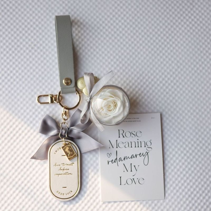 Eternal Flower Keychain Rose Gift Box