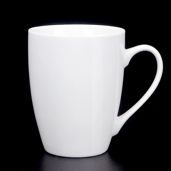 White Ceramic Mug Custom Logo Print