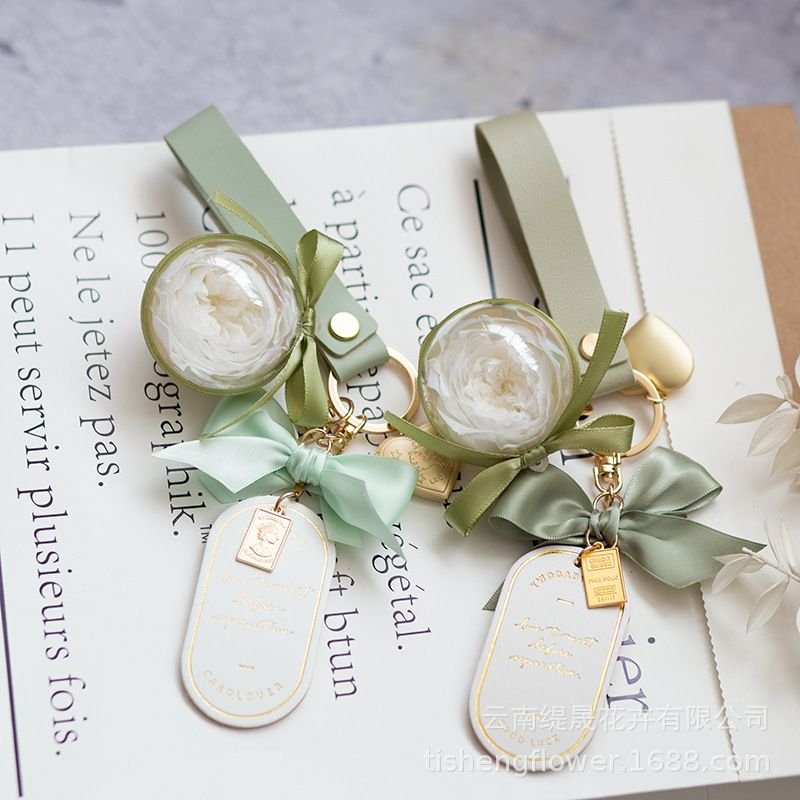 Eternal Flower Keychain Rose Gift Box