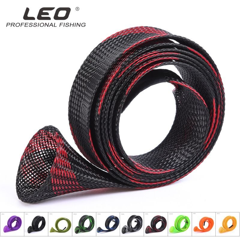 Outdoor Fishing Mesh Tube Telescopic Fishing Rod Protective Sleeve