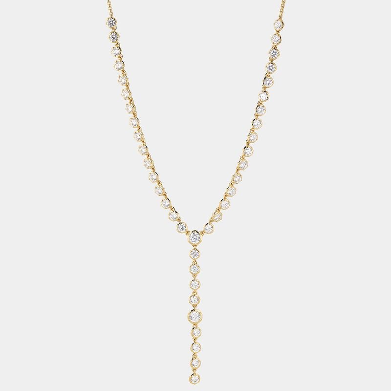 Women Fashion Simple Diamond Necklace
