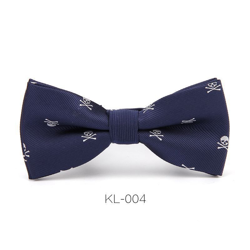 Men Unique Halloween Skull Pattern Bow Tie