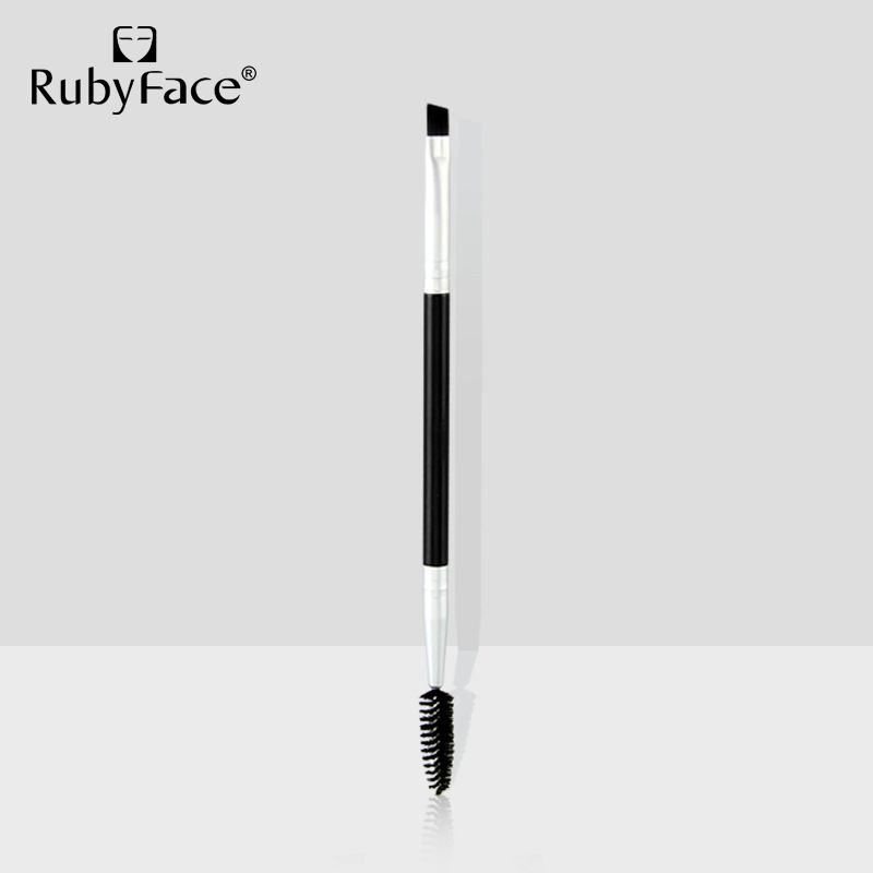 Single Piece Angled Double-headed Eyebrow Brush Spiral Eyelash Brush Makeup Tool