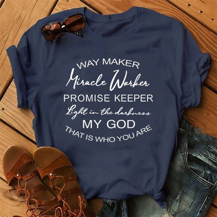 S-3XL Women Letter Slogan Printed Round Neck T-shirt