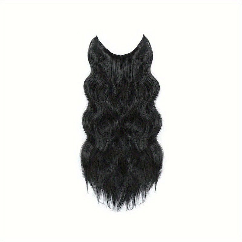 Women Gradient Color Hairpiece Curly Hair Extension Wig