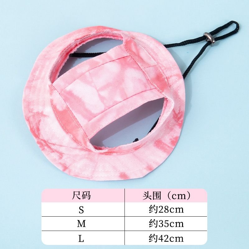 Pet Supplies Adjustable Sunshade Anti-Dew Ears Dog Cat Hat