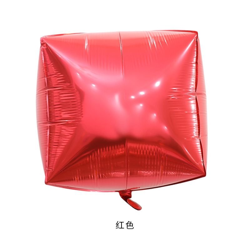 22 Inch Simple Creative Three-Dimensional Six-Sided Aluminum Balloon Holiday Party Decoration 20-Bag