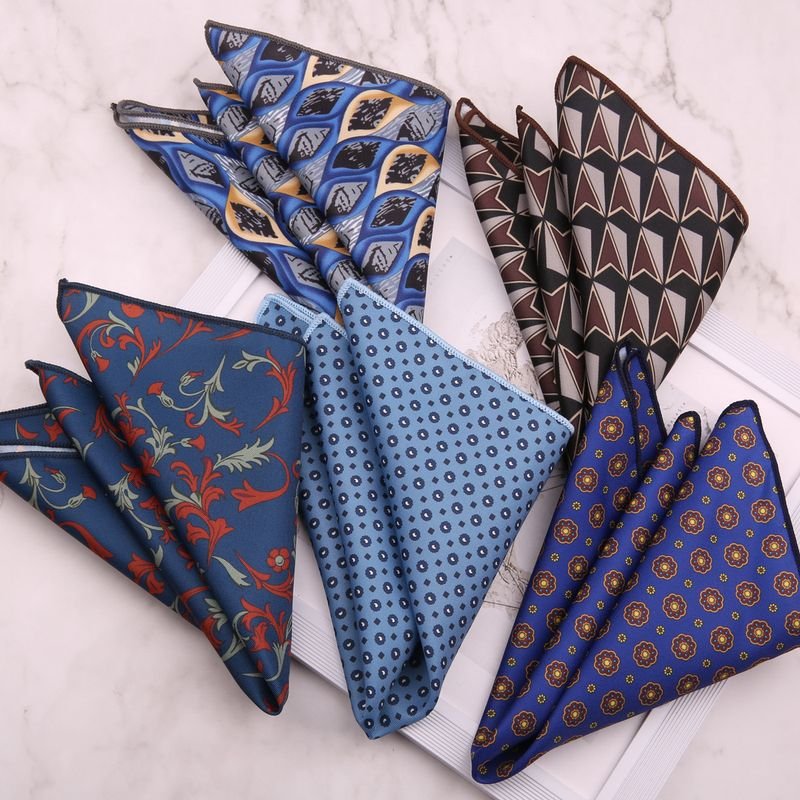 Men Fashion Digital Printing Suit Pocket Square