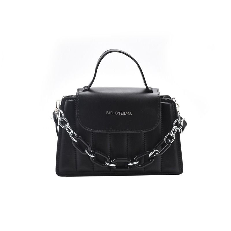 Fashion Solid Color Chain Shoulder Bag