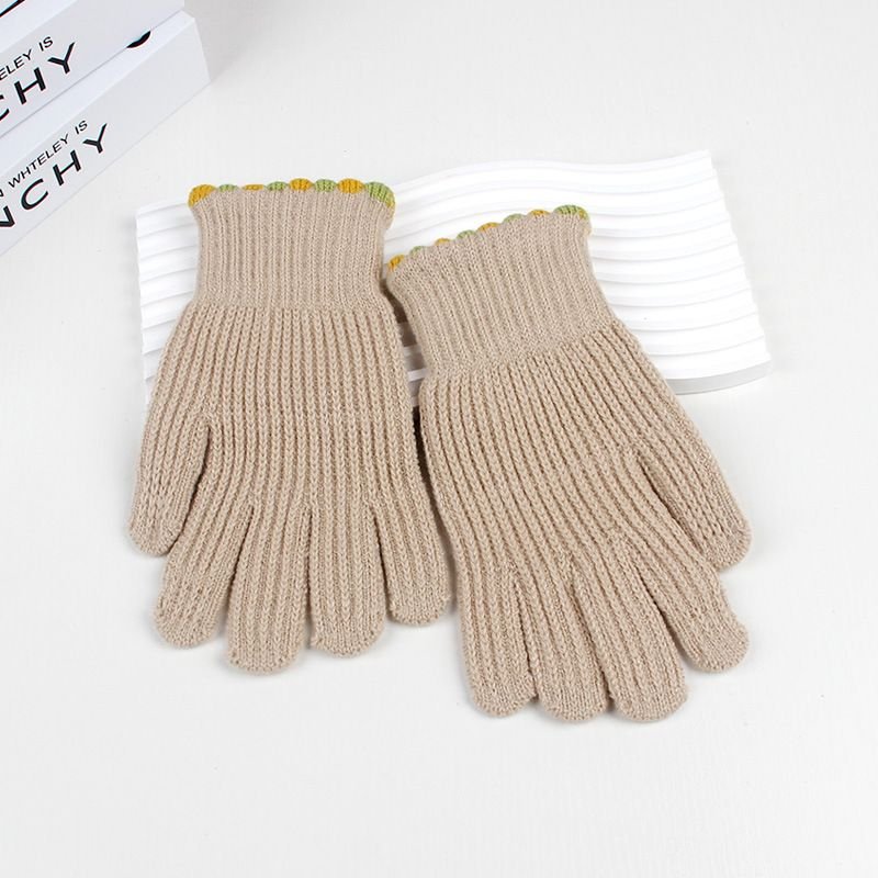 Autumn Winter Women Fashion Solid Color Touch Screen Warm Cold-Proof Gloves