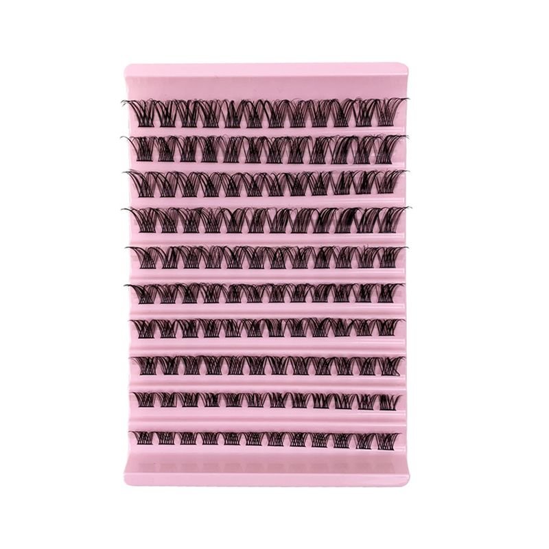 Women 10-Row Large-Capacity Dense Single-Cluster Segmented False Eyelashes