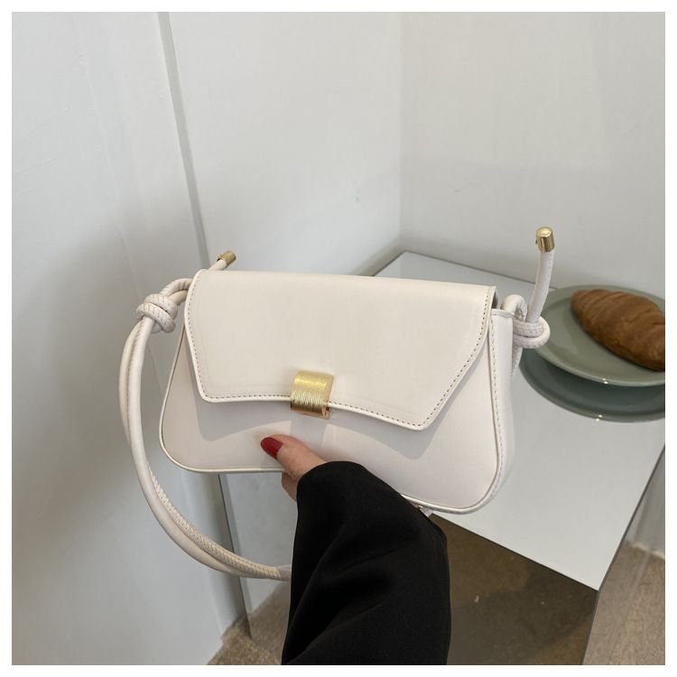 Fashionable Simple Solid Color Shoulder Underarm Bag