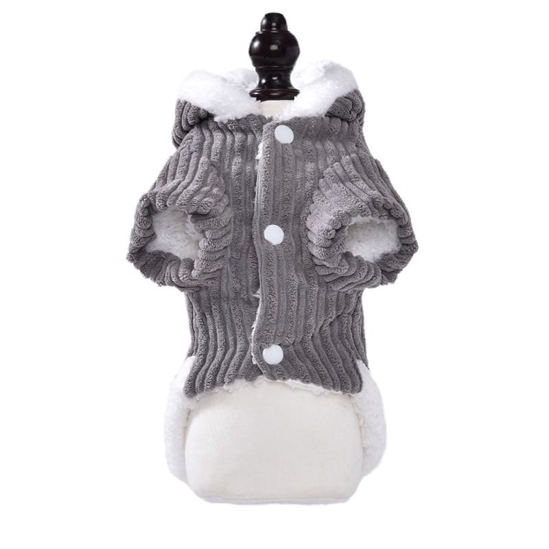Autumn Winter Pet Dog Cat Thickened Fleece-Lined Rabbit Clothes