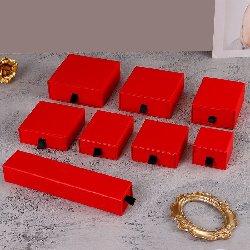 Simple Ring Earrings Necklace Bracelet Jewelry Packaging Gift Box