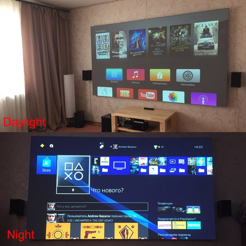 100 Inch High-Definition Portable Projection Screen