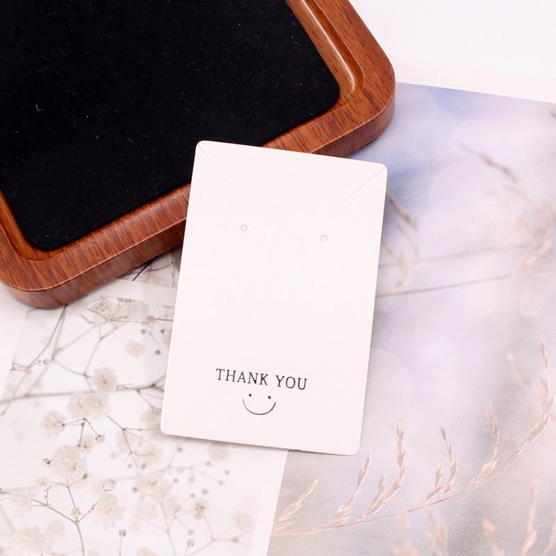 Black White Brown Earrings Necklace Jewelry Hanging Packaging Card