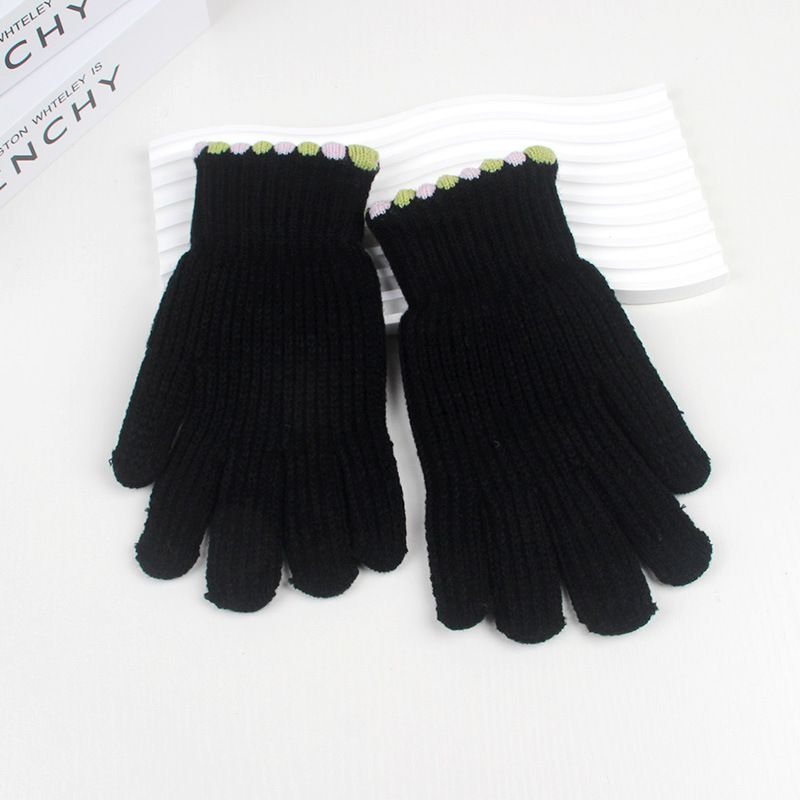 Autumn Winter Women Fashion Solid Color Touch Screen Warm Cold-Proof Gloves
