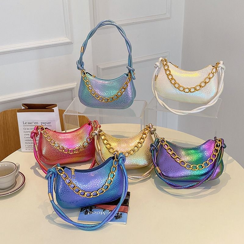 Fashion Multicolor Chain Shoulder Bag
