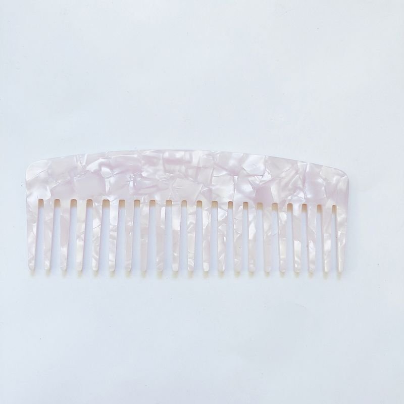 Women'S Simple Acetate Plate Anti-Static Marble Pattern Leopard Hairdressing Comb