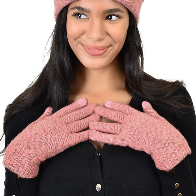 Autumn And Winter Women Fashion Non-Slip Warm Knitted Touch Screen Gloves