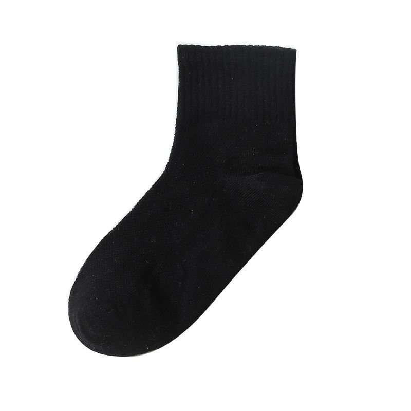 98 Cotton Boys Girls Summer Thin Seamless Breathable Sweat Absorbing Solid Color Custom Quarter Socks