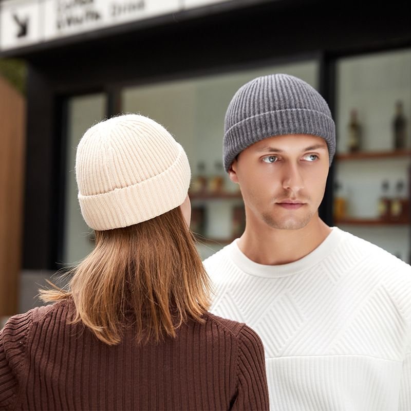 Unisex Solid Color Custom Knit Hat