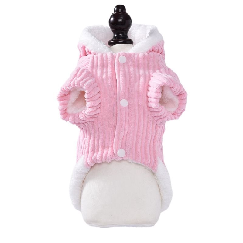 Autumn Winter Pet Dog Cat Thickened Fleece-Lined Rabbit Clothes