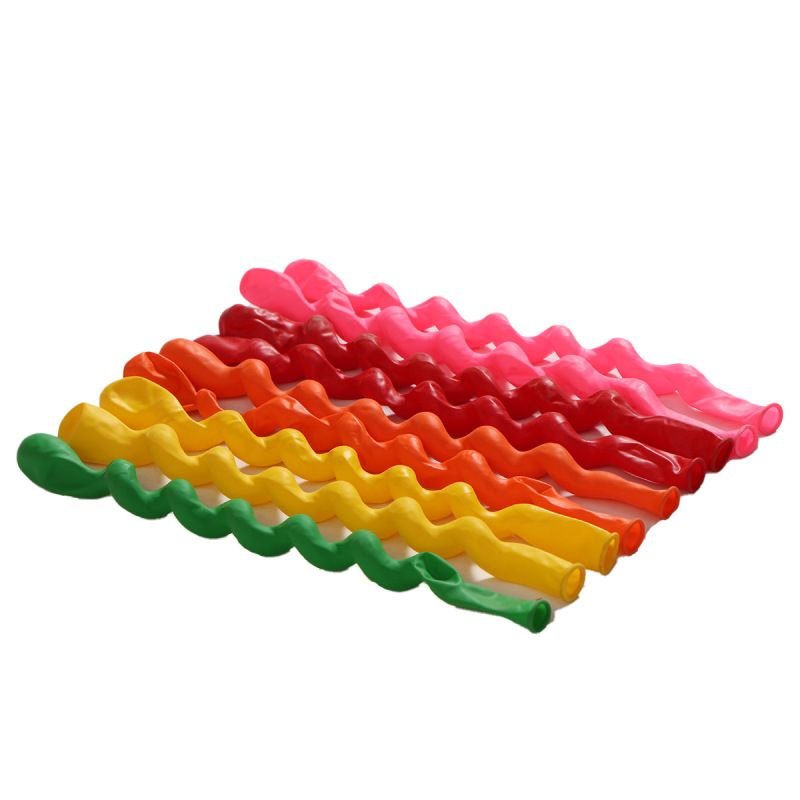 Simple Creative Wedding Party Long Twist Spiral Latex Balloon Decoration 100-Bag