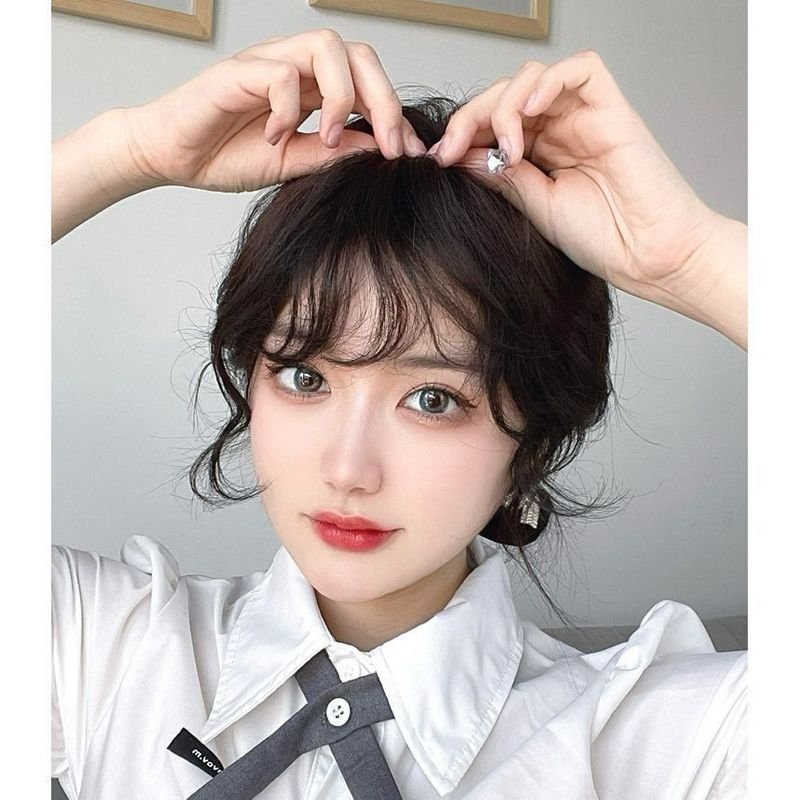 Wig Bangs Women Natural High Temperature Silk Hairpiece