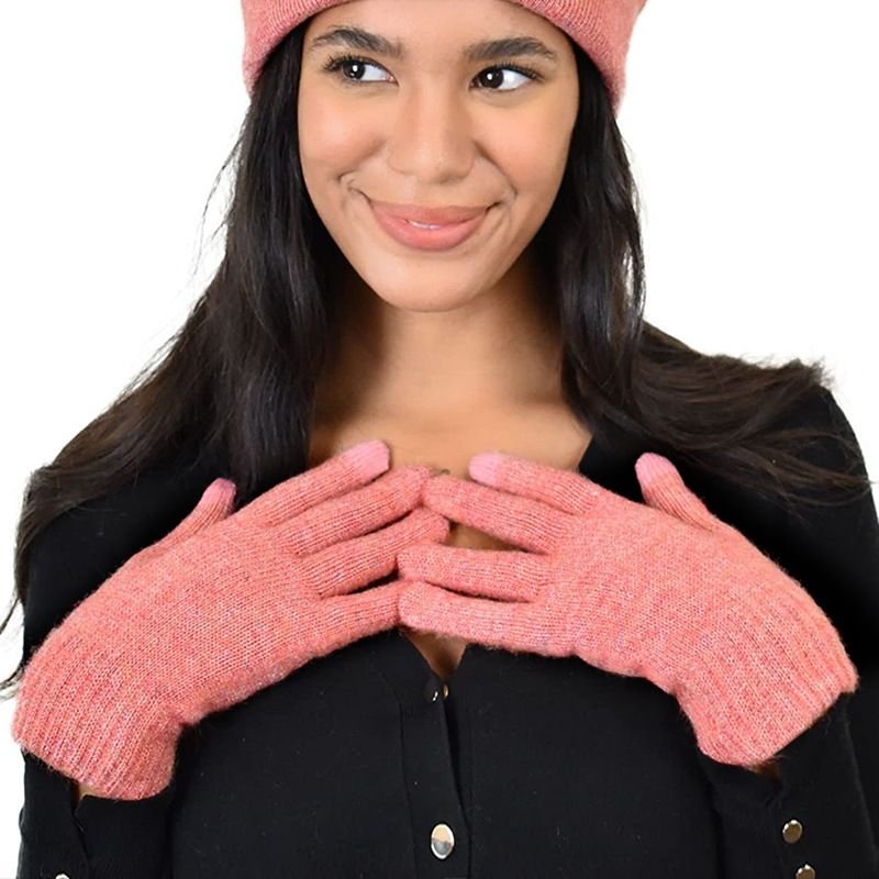 Autumn And Winter Women Fashion Non-Slip Warm Knitted Touch Screen Gloves
