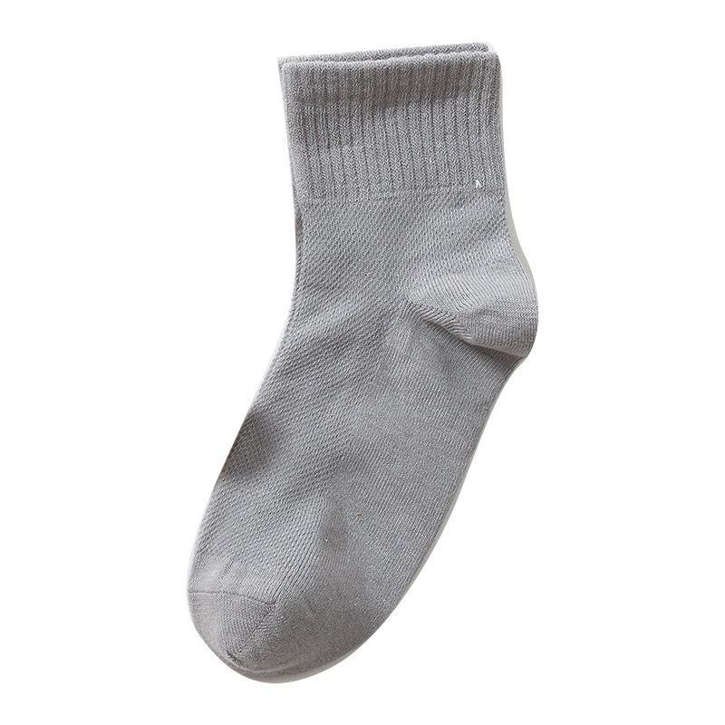 98 Cotton Boys Girls Summer Thin Seamless Breathable Sweat Absorbing Solid Color Custom Quarter Socks