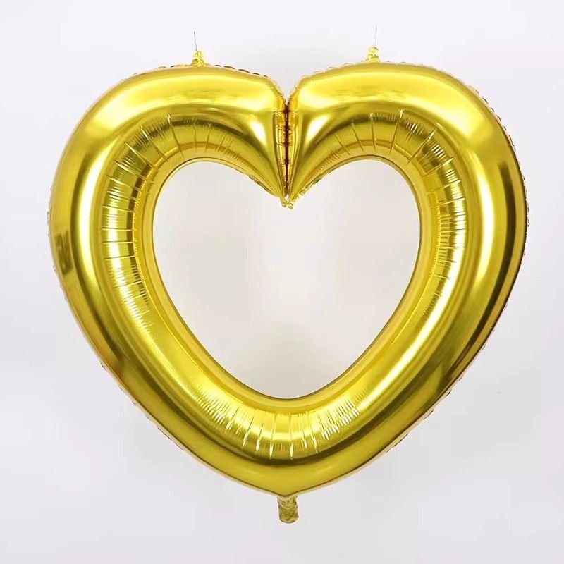 40 Inch Hollow Big Love Heart Aluminum Balloon Valentine'S Day Decoration Balloon