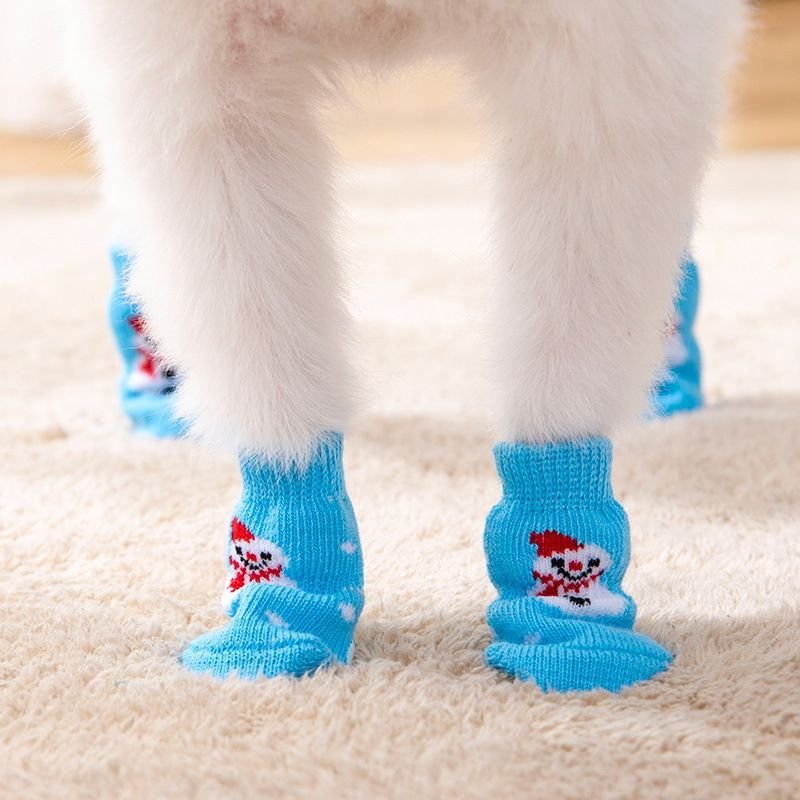 Pet Supplies High Quality Non-Slip Bottom Dog Socks Dog Foot Cover 4Pcs-Set